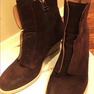 VPL LD TUTTLE laceless corset suede booties 7